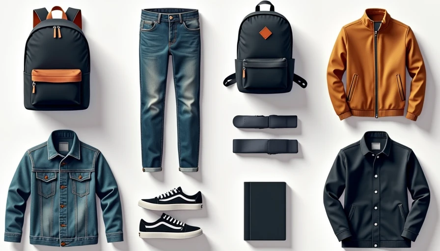 Illustration for student clothing style